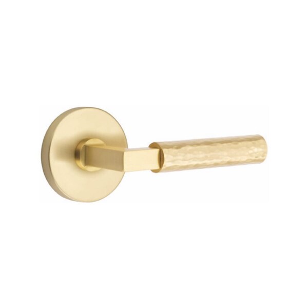 Emtek Emtek C5109US4.LSUS4.HAUS4 L-Hammered Lever Passage Disk CF Mechanism 1-3/8" to 1-5/8" Door C5109US4.LSUS4.HAUS4 - main